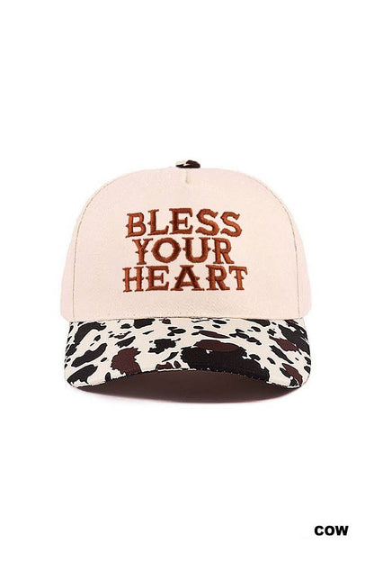 Bless Your Heart Two Tone Canvas Cotton Cap