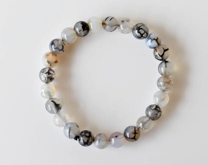 Healing Bracelet | Dragon Vein Agate | Gemstone Bracelet