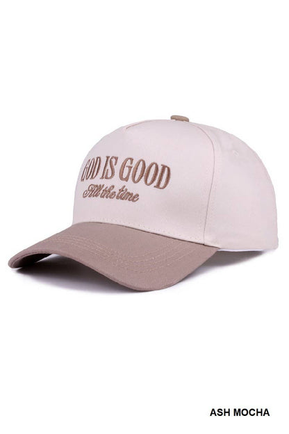 GOD IS GOOD (All the Time) Two Tone Trucker Hat