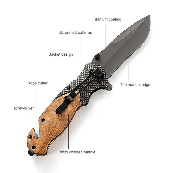 Olive Wooden Handle Pocketknives